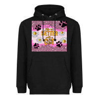 Black life is better with a cat Heavyweight Hoodie - TumblerDesignByShophia