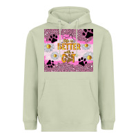 Matcha life is better with a cat Heavyweight Hoodie - TumblerDesignByShophia
