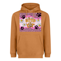 Meerkat life is better with a cat Heavyweight Hoodie - TumblerDesignByShophia