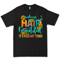Black making hair beautiful is kinda my thing Premium Tee - AdoDesignShop
