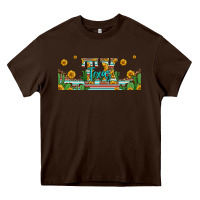 Chocolate Brown tx texas 16oz libbey glass Heavy Core Tee - HRA Design Shop