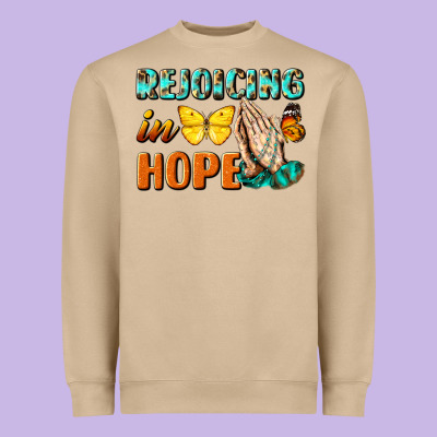 Rejoicing In Hope Heavyweight Sweatshirt Designed By Nancycooperartshop