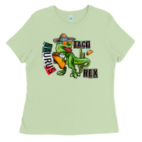 Matcha taco saurus rex Ladies Tee - CowhideDigitalArt