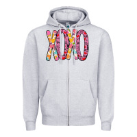 Heather Grey Valentine Xoxo Zipper Hoodie - Bettercallsaul
