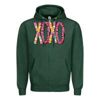 Sports Green Valentine Xoxo Zipper Hoodie - Bettercallsaul