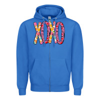 True Royal Valentine Xoxo Zipper Hoodie - Bettercallsaul