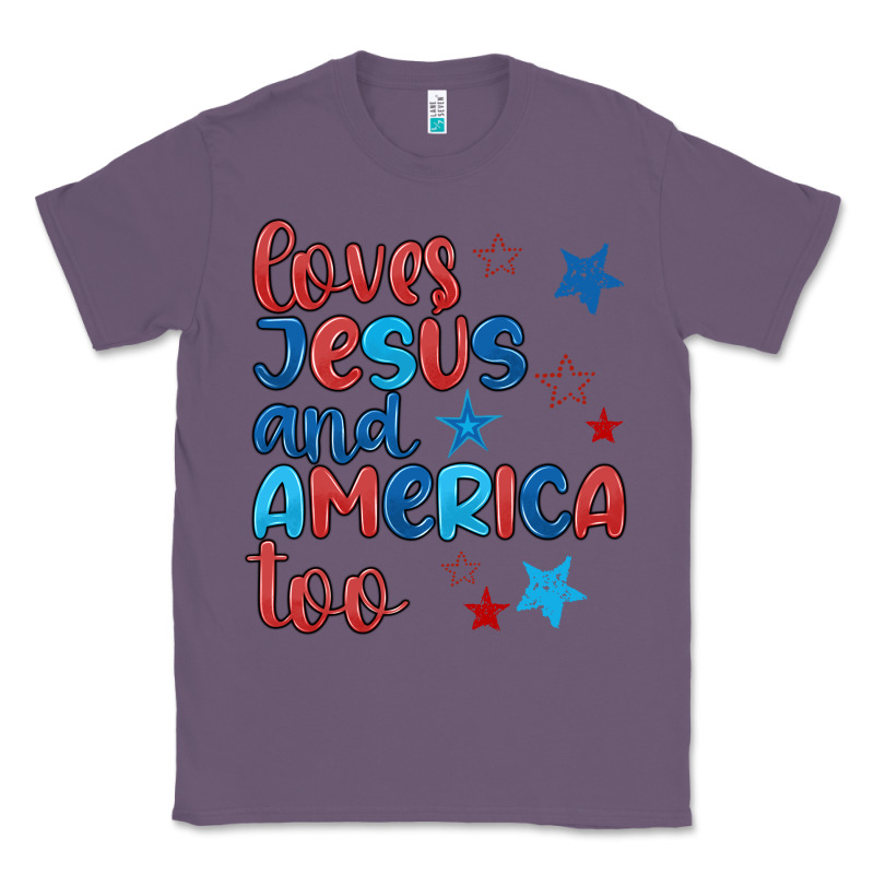 Love Jesus And America Too Classic Tee by JahusDesignShop | Teevron