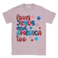 Lilac love jesus and america too Classic Tee - JahusDesignShop