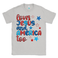 Moon Dust love jesus and america too Classic Tee - JahusDesignShop