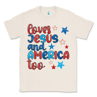 Natural love jesus and america too Classic Tee - JahusDesignShop