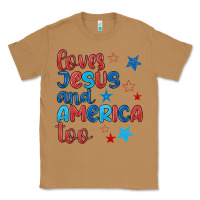 Toasted Coconut love jesus and america too Classic Tee - JahusDesignShop
