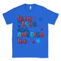 True Royal love jesus and america too Classic Tee - JahusDesignShop