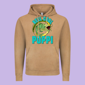Reel Cool Poppi Vintage Hoodie Designed By Jasminsmagicworld