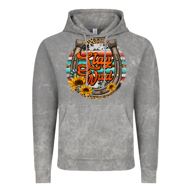 Stay Wild Horseshoe Vintage Hoodie by Jasminsmagicworld | Teevron