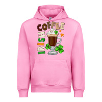 Fuchsia Pink Irish coffee St. Patrick's Day Urban Hoodie - FaDigitalArtStudio