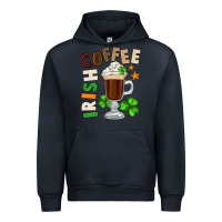 Navy Irish coffee St. Patrick's Day Urban Hoodie - FaDigitalArtStudio