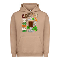 Pigment Burro Irish coffee St. Patrick's Day Urban Hoodie - FaDigitalArtStudio