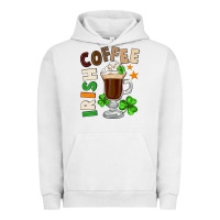 Pigment Lunar Rock Irish coffee St. Patrick's Day Urban Hoodie - FaDigitalArtStudio