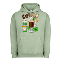 Pigment Oil Green Irish coffee St. Patrick's Day Urban Hoodie - FaDigitalArtStudio