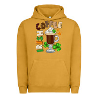 Pigment Peanut Butter Irish coffee St. Patrick's Day Urban Hoodie - FaDigitalArtStudio