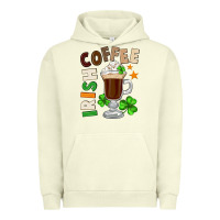 Pigment Pistachio Irish coffee St. Patrick's Day Urban Hoodie - FaDigitalArtStudio