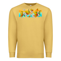 Antique Gold butterflies summer Premium Sweatshirt - TumblerDesignByShophia