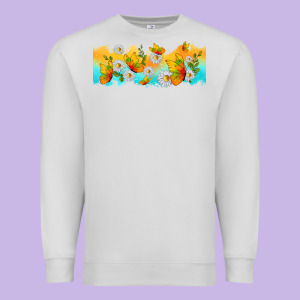 Butterflies Summer Premium Sweatshirt Designed By Tumblerdesignbyshophia