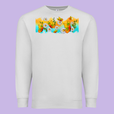 Butterflies Summer Premium Sweatshirt Designed By Tumblerdesignbyshophia