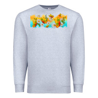 Heather Grey butterflies summer Premium Sweatshirt - TumblerDesignByShophia