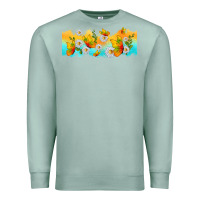 Seafoam butterflies summer Premium Sweatshirt - TumblerDesignByShophia