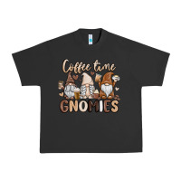 Pigment Black coffee time gnomies Urban Heavy Tee - MaliasSmallBusiness