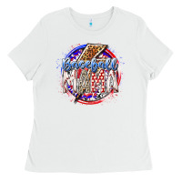 White baseball mama Ladies Tee - RacoonDesign