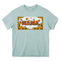 Arona sunflowers and butterflies mama license plate Heavy Core Tee - HRA Design Shop