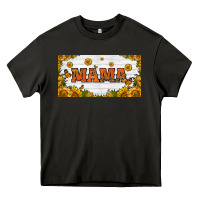 Asphalt sunflowers and butterflies mama license plate Heavy Core Tee - HRA Design Shop