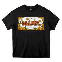 Black sunflowers and butterflies mama license plate Heavy Core Tee - HRA Design Shop
