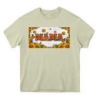 Mossy sunflowers and butterflies mama license plate Heavy Core Tee - HRA Design Shop