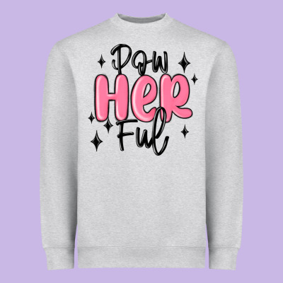 Powherful Heavyweight Sweatshirt Designed By Maliassmallbusiness