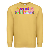 Antique Gold boho retro floral mama Premium Sweatshirt - TumblerDesignByShophia