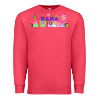Cardinal boho retro floral mama Premium Sweatshirt - TumblerDesignByShophia