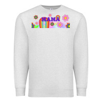 Oatmeal Heather boho retro floral mama Premium Sweatshirt - TumblerDesignByShophia