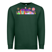 Sports Green boho retro floral mama Premium Sweatshirt - TumblerDesignByShophia