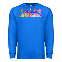True Royal boho retro floral mama Premium Sweatshirt - TumblerDesignByShophia