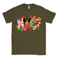 Army Green Noel Afro Girl Baby Classic Tee - CowhideDigitalArt