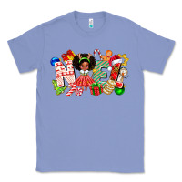 Colony Blue Noel Afro Girl Baby Classic Tee - CowhideDigitalArt
