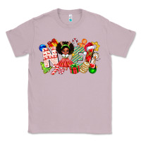 Lilac Noel Afro Girl Baby Classic Tee - CowhideDigitalArt