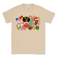 Mushroom Noel Afro Girl Baby Classic Tee - CowhideDigitalArt