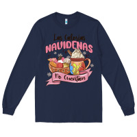 Navy christmas tis the season mexican Long Sleeve Tee - MaliasSmallBusiness