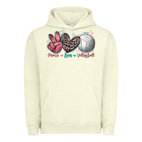 Peace Love Volleyball Urban Hoodie | Teevron