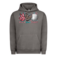 Pigment Tornado Peace Love Volleyball Urban Hoodie - FaDigitalArtStudio