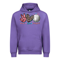 Tulip Peace Love Volleyball Urban Hoodie - FaDigitalArtStudio